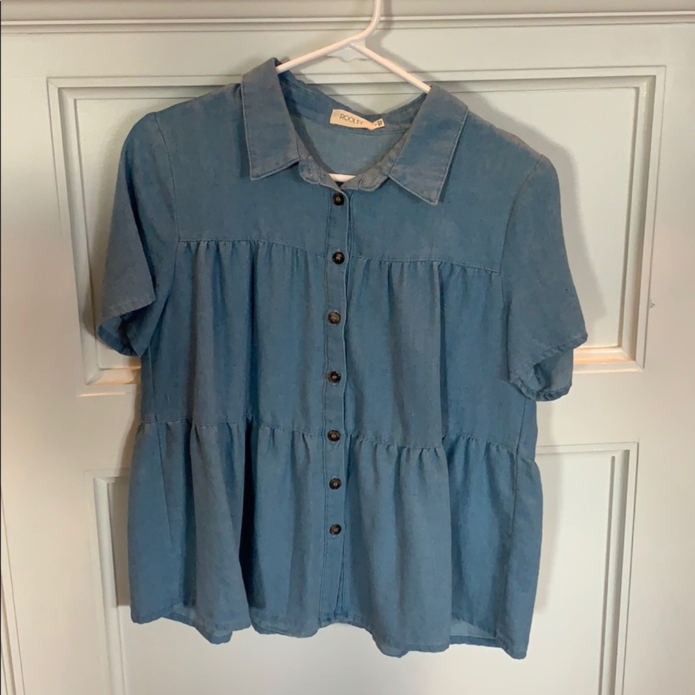 ROOLEE denim button up